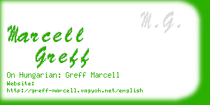 marcell greff business card